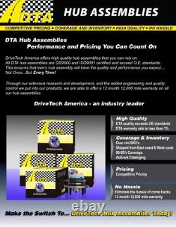 DTA Wheel Hub Bearing Assembly fits 2011-2016 VPG MV-1 Front Rear Left Right