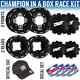 DWT Black Champion in a Box 10 Front 9 Rear Rims Beadlock Rings Raptor YFZ 450