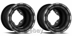 DWT G3 Black Rear Beadlock Rims Wheels 9 4/115 YFZ450 YFZ450R Raptor 700 250