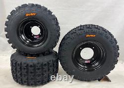 DWT Sunf A027 Wheels + Tires 23x8-11 Front 20x10-9 Rear Honda ATC 250R 350X 200X