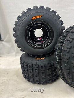 DWT Sunf A027 Wheels + Tires 23x8-11 Front 20x10-9 Rear Honda ATC 250R 350X 200X