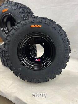 DWT Sunf A027 Wheels + Tires 23x8-11 Front 20x10-9 Rear Honda ATC 250R 350X 200X