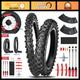 Dirt Bike Tires 80/100-12 & 60/100-14 with Inner Tubes for Pit Bikes & Motorcycl