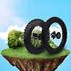 Dirt Pit Bike Tires Set Rear Wheel Rim 80/100-12 & Front Wheel Rim 60/100-14 USA