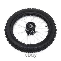 Dirt Pit Bike Tires Set Rear Wheel Rim 80/100-12 & Front Wheel Rim 60/100-14 USA