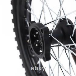 Dirt Pit Bike Tires Set Rear Wheel Rim 80/100-12 & Front Wheel Rim 60/100-14 USA