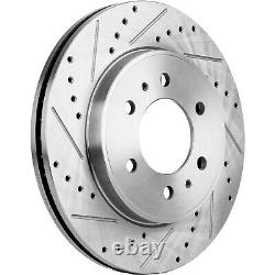 Disc Brake Rotor For 2009-2009 Ford F-150 Front Drilled and Slotted Set of 2