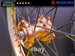Dna 2002 Suzuki Drz400e Anodized Front Rear Wheels Hubs Supermoto Tires 00-07