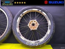 Dna 2002 Suzuki Drz400e Anodized Front Rear Wheels Hubs Supermoto Tires 00-07