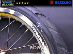 Dna 2002 Suzuki Drz400e Anodized Front Rear Wheels Hubs Supermoto Tires 00-07