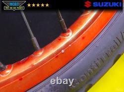 Dna 2002 Suzuki Drz400e Anodized Front Rear Wheels Hubs Supermoto Tires 00-07
