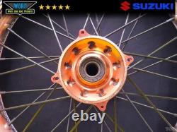 Dna 2002 Suzuki Drz400e Anodized Front Rear Wheels Hubs Supermoto Tires 00-07