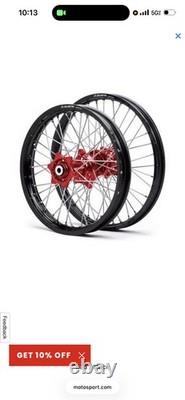 Dubya Complete Front Rear Wheel Set Wheels 18/21 Red Hubs 80-3531RB