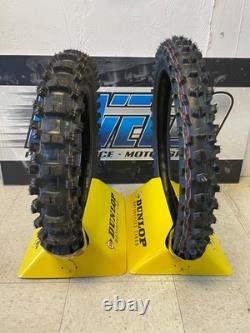 Dunlop MX34 Front 70/100-19 Rear 90/100-16 Tire Set KX100 TTR125L Big Wheel