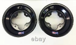 Dwt Black A5 10 3+2 Front Aluminum Rolled Lip Wheels Rims Yfz Banshee Raptor