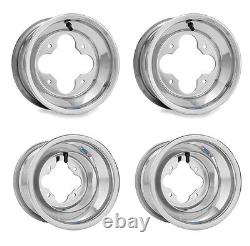 Dwt Polished A5 10 Front 8 Rear Wheels Rims Honda Trx 450r 250r 400ex