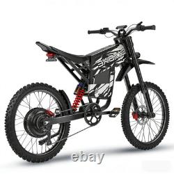 Electric Bike E-Bike 6000W Peak 60V 30AH Adult Bicycles 70/100-19 Off-Road Tire
