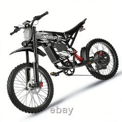 Electric Bike E-Bike 6000W Peak 60V 30AH Adult Bicycles 70/100-19 Off-Road Tire