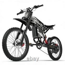 Electric Bike E-Bike 6000W Peak 60V 30AH Adult Bicycles 70/100-19 Off-Road Tire