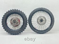 Excel Wheel Set 19/16 Black Fits Honda CRF150R 2008 Front Rear Rim Sprocket Hub
