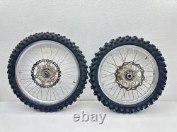 Excel Wheel Set 21/19 Fits Yamaha YZ250F 2014-2018 Front Rear Rim Sprocket Hub