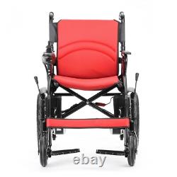 FOLD AND TRAVEL Lightweight Foldable Electric Wheelchair with Lithium Battery