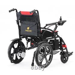 FOLD AND TRAVEL Lightweight Foldable Electric Wheelchair with Lithium Battery