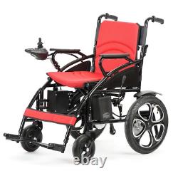 FOLD AND TRAVEL Lightweight Foldable Electric Wheelchair with Lithium Battery