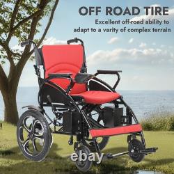 FOLD AND TRAVEL Lightweight Foldable Electric Wheelchair with Lithium Battery