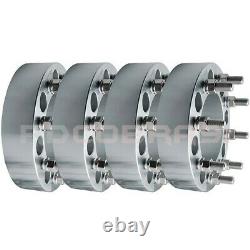 FORD & DODGE 8x6.5 FORGED BILLET WHEEL SPACERS ADAPTERS 9/16 THREAD With LUG NUT