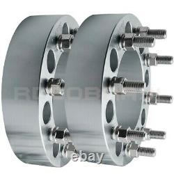 FORD & DODGE 8x6.5 FORGED BILLET WHEEL SPACERS ADAPTERS 9/16 THREAD With LUG NUT