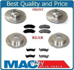 F&R Brake Rotors & Ceramic Pads 03-05 Explorer Sport Trac 4 Wheel Drive 4x4 6pc