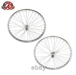 F&r 26 X 2.125 Heavy-duty Beach Cruiser 12g Front Or Coaster Chrome Rim 36 Spoke