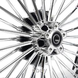 Fat Spoke Front Rear Wheels Dual Disc 21 x3.5 18x3.5 Touring Road King 2000-2007 Fat Spoke Front Rear Wheels Dual Disc 21 x3.5 18x3.5 Touring Road King 2000-2007