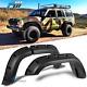 Fit 84-01 Jeep Cherokee XJ 4DR Pocket Rivet Style PP Fender Flares Wheel Cover
