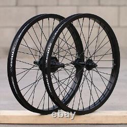 Fit Bike Co Bmx Freecoaster 20 Wheelset Bicycle Black Front & Rear Wheel