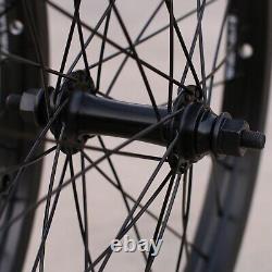 Fit Bike Co Bmx Freecoaster 20 Wheelset Bicycle Black Front & Rear Wheel