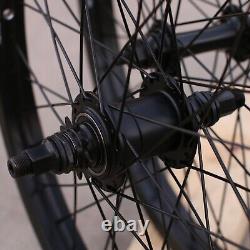 Fit Bike Co Bmx Freecoaster 20 Wheelset Bicycle Black Front & Rear Wheel