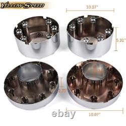 Fit For 05-16 Ford F-350 F350 Dually Wheel Center Caps Set 4x4 Front & Rear