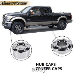 Fit For 05-16 Ford F-350 F350 Dually Wheel Center Caps Set 4x4 Front & Rear