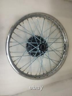 Fit For 19 Half Width Hub Front & Rear Wheel Rim Set Royal Enfield Bsa Norton