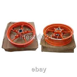 Fit For KTM RC 200 390 Gen-3 Orange Color Front & Rear Wheel Rim (2022) Model