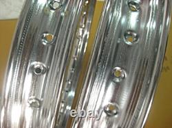 Fit HONDA SPORTS TWIN CB125 CB175 FRONT & REAR WHEEL RIM + SPOKE SET mi4893