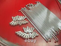 Fit HONDA SPORTS TWIN CB125 CB175 FRONT & REAR WHEEL RIM + SPOKE SET mi4893