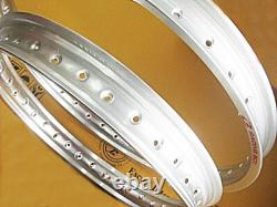 Fit SUZUKI A100 AC100 AS100 FRONT & REAR WHEEL RIM SILVER + WHEEL RIM TAPE as