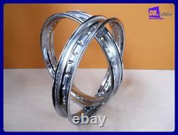 Fit Suzuki T350 IIIR Front & Rear Steel Wheel Rim Set bi4608