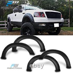 Fits 04-08 Ford F150 Extended Standard Cab Pickup Pocket Rivet Fender Flares PP