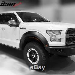 Fits 15-17 Ford F150 F-150 New Raptor Style Fender Flares Painted Grey 4PC ABS