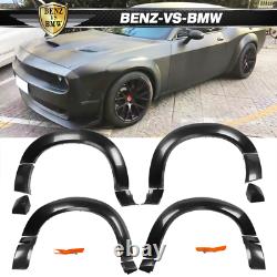 Fits 15-19 Dodge Challenger Hellcat Style Fender Flares Unpainted PP