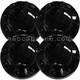 Fits 2021-2022 Ram 3500 Black Front Rear Center Hub Caps 17 Dually Steel Wheels